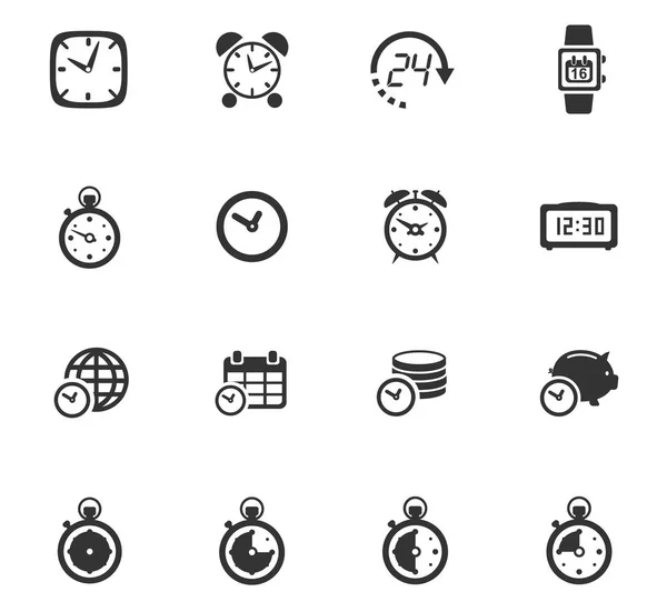 Time icon set Vector Graphics