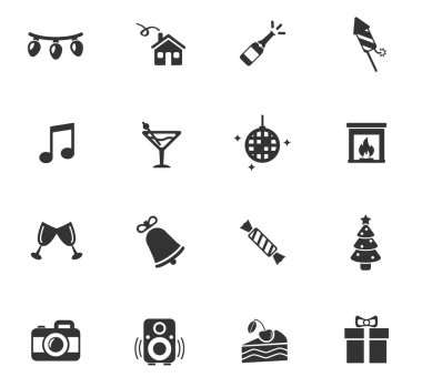 Yeni yıl Icon Set
