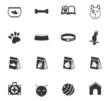 Evcil hayvan Icon set için ürünler