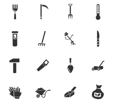 Bahçe aletleri Icon set