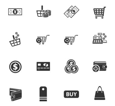 e-ticaret Icon set