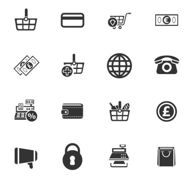 e-ticaret Icon set