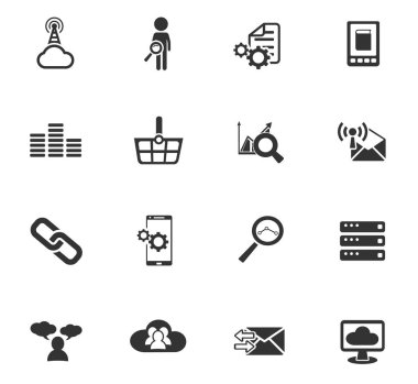Veri analitik Icon set