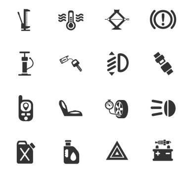 Araba Dükkanı Icon set