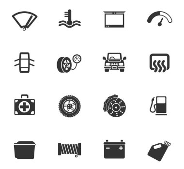 Araba Dükkanı Icon set