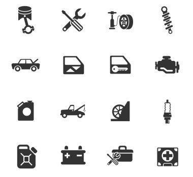 Araba Dükkanı Icon set