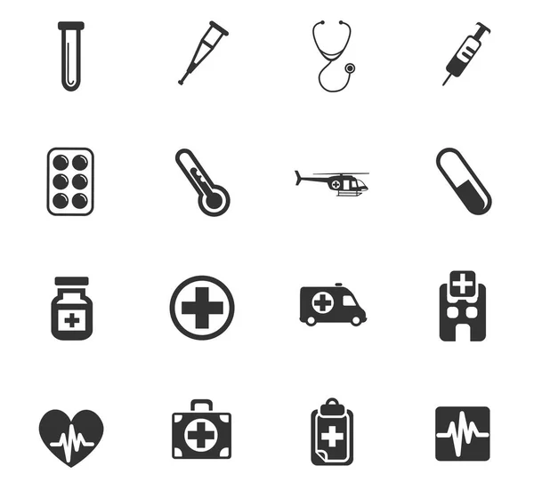 Conjunto de ícone de medicina — Vetor de Stock