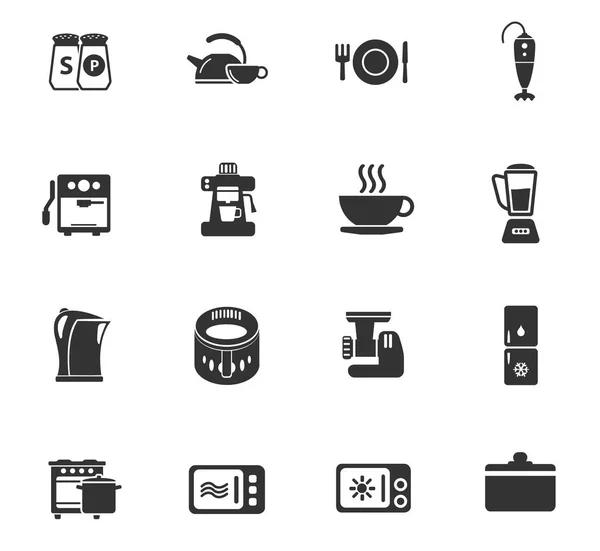 Keuken pictogram set — Stockvector