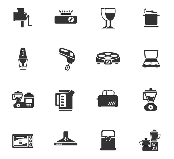 Keuken pictogram set — Stockvector