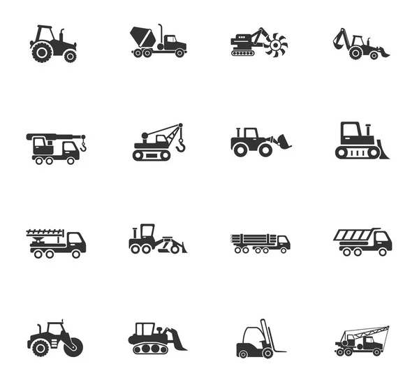 Endüstriyel taşıma Icon set