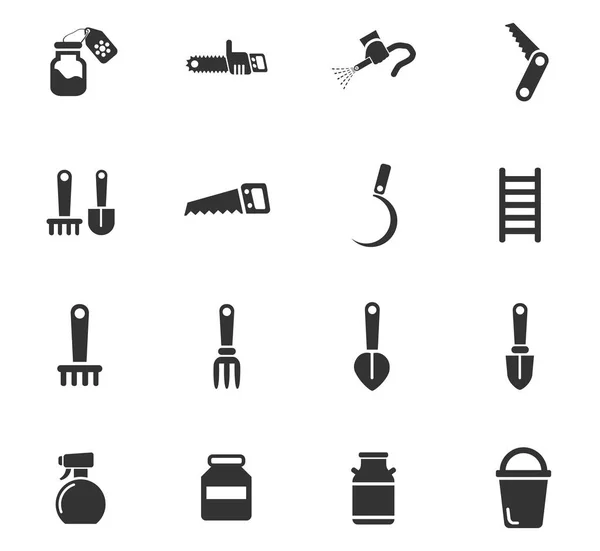 Garden tools icon set — Stock Vector