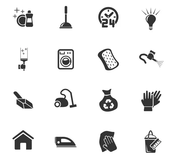 Temizlik Icon set — Stok Vektör