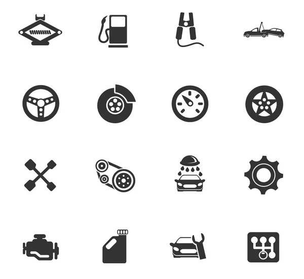 Conjunto de iconos de servicio de coche — Vector de stock