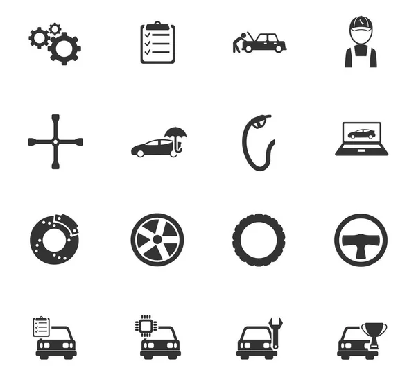 Conjunto de iconos de servicio de coche — Vector de stock