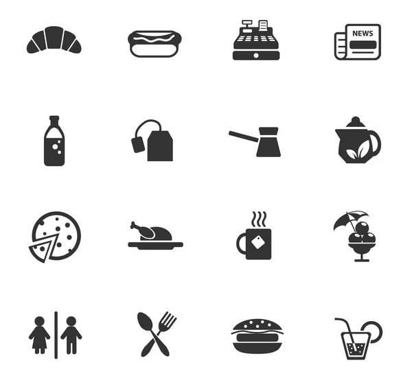 Conjunto de iconos de café — Archivo Imágenes Vectoriales