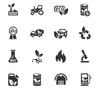 biyo yakıt Icon set