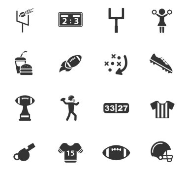 Amerikan futbolu Icon set