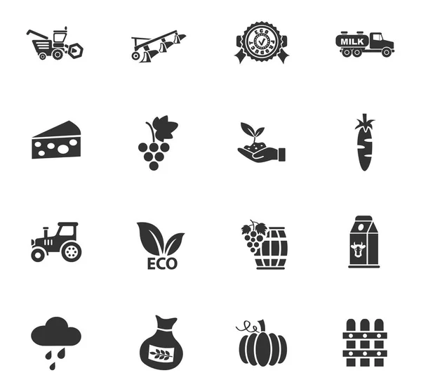 Conjunto de ícone de agricultura — Vetor de Stock