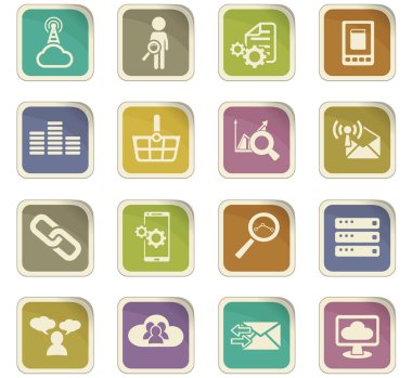 Veri analitik Icon set