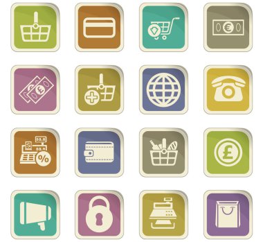 e-ticaret Icon set