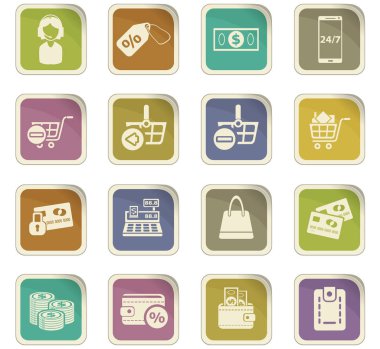 e-ticaret Icon set