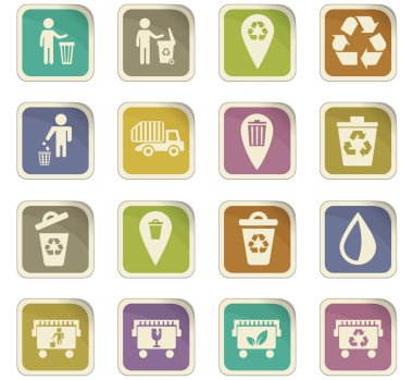 çöp Icon set