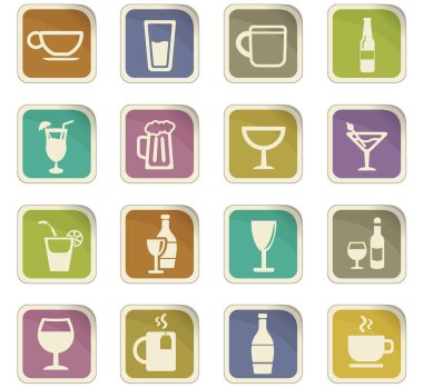 gözlük ve bardak Icon set