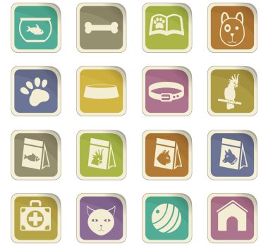 Evcil hayvan Icon set için ürünler