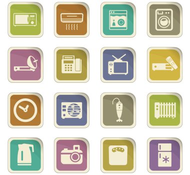 ev aletleri Icon set