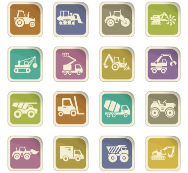 Endüstriyel taşıma Icon set