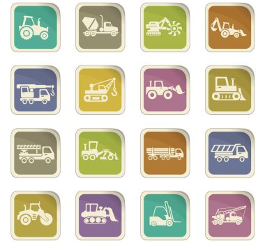 Endüstriyel taşıma Icon set