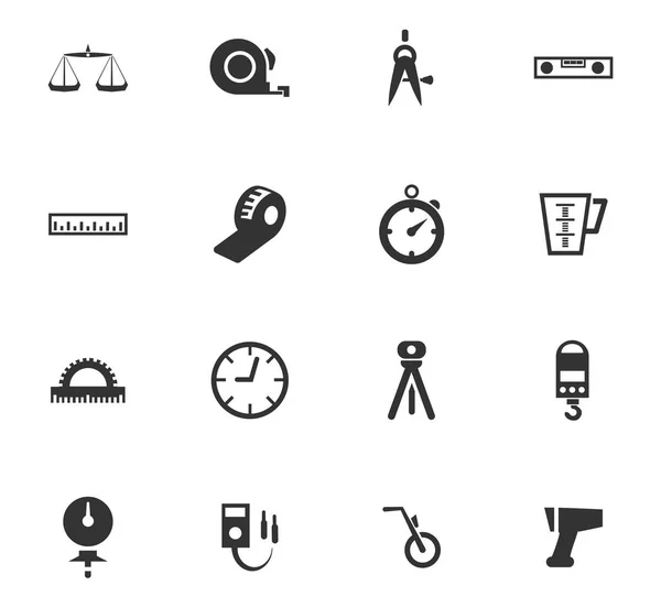 Conjunto de iconos de herramientas de medición — Vector de stock