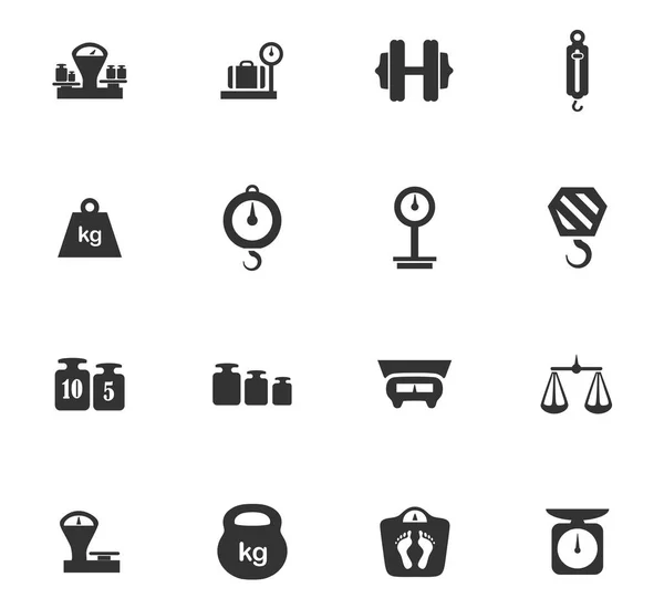 Ölçekler Icons set — Stok Vektör