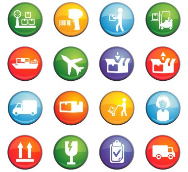 Teslimat hizmeti simge seti