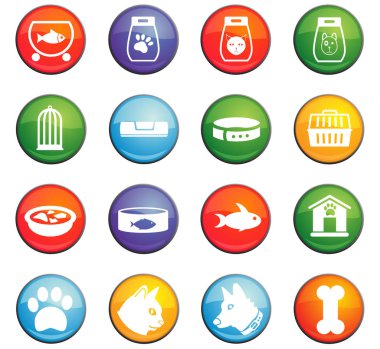 Evcil hayvan Icon set için ürünler
