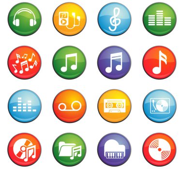 Müzik simgesi seti