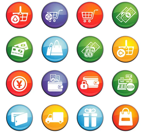 E-commerce icon set — Stock Vector