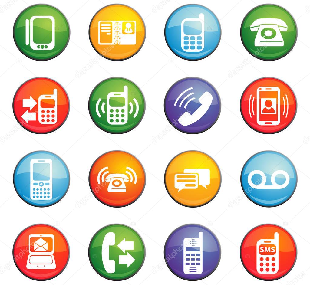 phone icon set