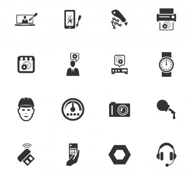 Icons set elektronik onarım
