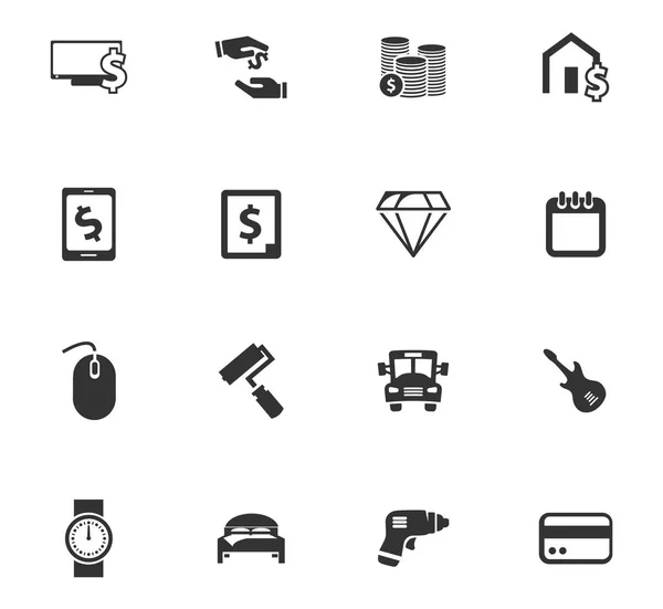 Pandjeshuis icons set — Stockvector