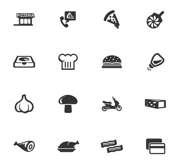 Conjunto de iconos de restaurante — Vector de stock