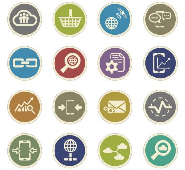 Veri analitik Icon set