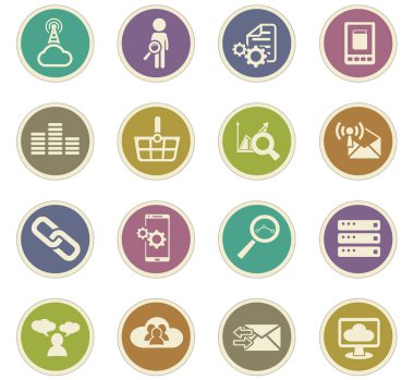 Veri analitik Icon set