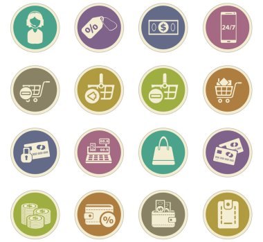 e-ticaret Icon set