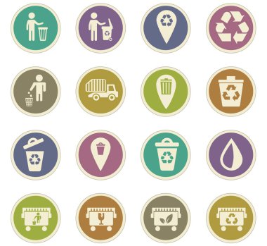 çöp Icon set