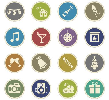 Yeni yıl Icon Set