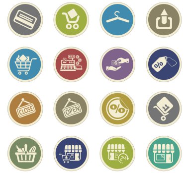 alışveriş Icon set
