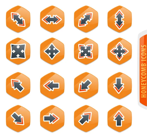 Flechas iconos conjunto — Vector de stock