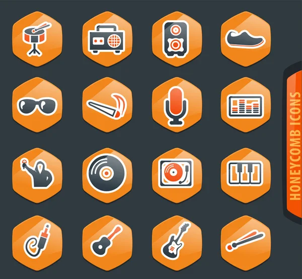 Disco Or Club icons set — Stock Vector