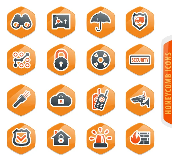 Conjunto de iconos de seguridad y protección — Vector de stock